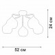 Потолочная люстра Vitaluce V3096-9/5PL V3096