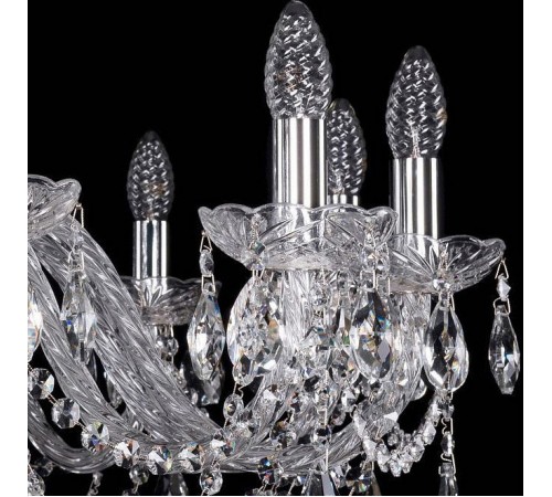 Подвесная люстра Bohemia Ivele Crystal 1402/12/300/Ni 1402 Подвесная люстра Bohemia Ivele Crystal 1402/12/300/Ni 1402