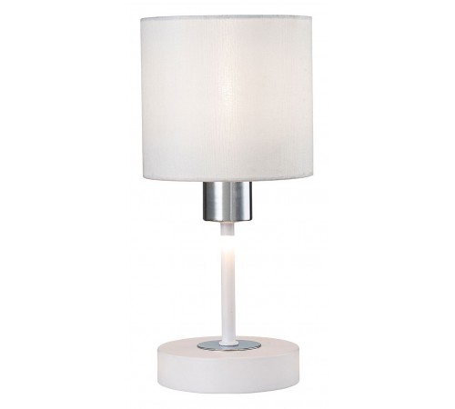 Настольная лампа декоративная Escada 1109/1 White/Silver Denver Настольная лампа декоративная Escada 1109/1 White/Silver Denver