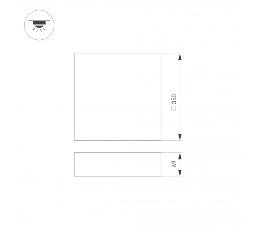 Накладной светильник Arlight 034791 QUADRO Накладной светильник Arlight 034791 QUADRO