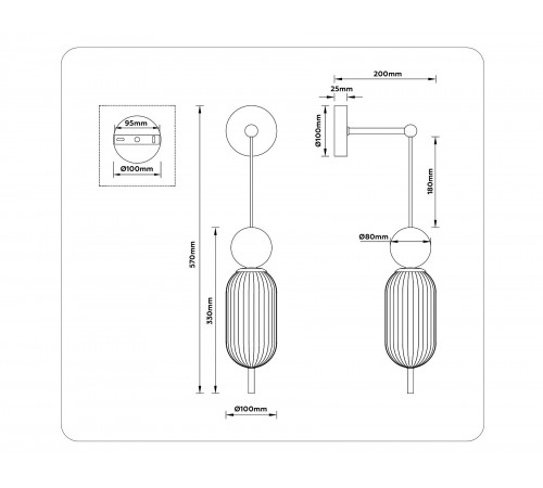Бра Ambrella Light LH53108 LH Бра Ambrella Light LH53108 LH