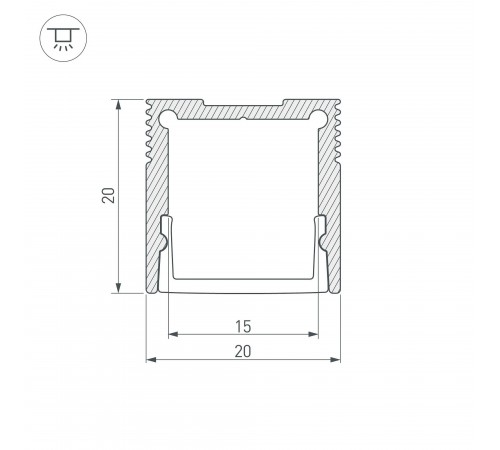 Профиль накладной Arlight 047632 SL-SLIM Профиль накладной Arlight 047632 SL-SLIM