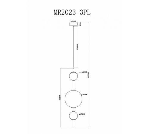 Подвесной светильник MyFar MR2023-3PL Violla Подвесной светильник MyFar MR2023-3PL Violla