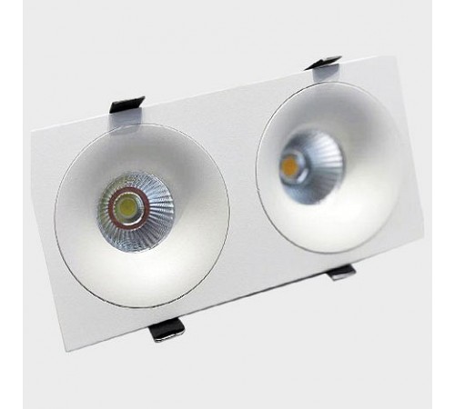 Рамка на 2 светильника Italline IT06-6016 white FR2 IT06-6016 Рамка на 2 светильника Italline IT06-6016 white FR2 IT06-6016