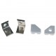 Набор заглушек и скоб для профиля Uniel UL-00000623 UFE-N03 SILVER A POLYBAG