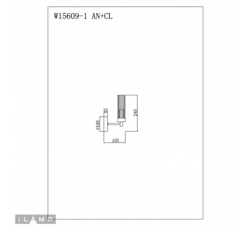 Бра iLamp W15609-1 AN+CL Evolution Бра iLamp W15609-1 AN+CL Evolution