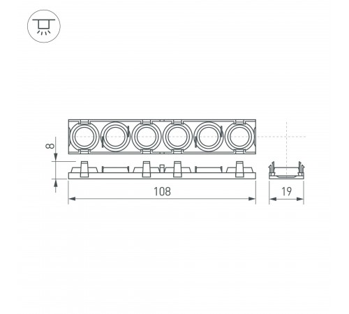 Рассеиватель Arlight 041791 SL-LINE Рассеиватель Arlight 041791 SL-LINE
