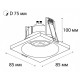 Встраиваемый светильник Italline IT07-7011 white IT07-7011