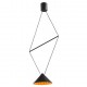 Подвесной светильник Italline IT03-1430 black/orange IT03-1429