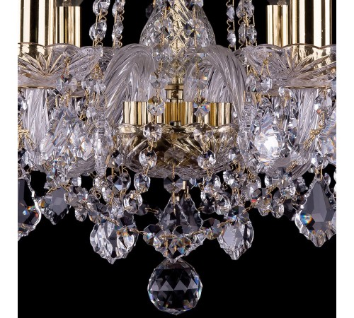 Подвесная люстра Bohemia Ivele Crystal 1402/6/160/G/Leafs 1402 Подвесная люстра Bohemia Ivele Crystal 1402/6/160/G/Leafs 1402