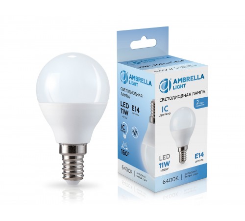 Лампа светодиодная Ambrella Light 451116 G45 Лампа светодиодная Ambrella Light 451116 G45