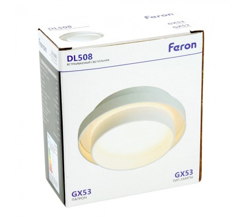 Встраиваемый светильник Feron 51668 DL508 Встраиваемый светильник Feron 51668 DL508