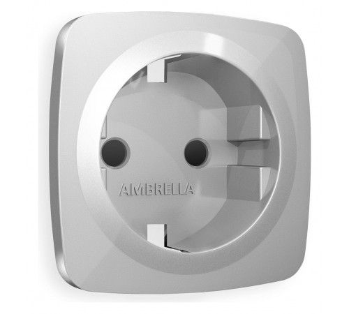 Накладка для розетки с заземлением и со шторками Ambrella Volt OP4070 Quant Накладка для розетки с заземлением и со шторками Ambrella Volt OP4070 Quant