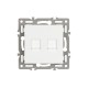 Розетка двойная RJ-12 и Ethernet RJ-45, без рамки Arlight 45336 SCT