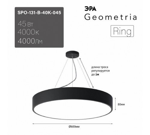 Подвесной светильник Эра Б0058899 Ring Подвесной светильник Эра Б0058899 Ring