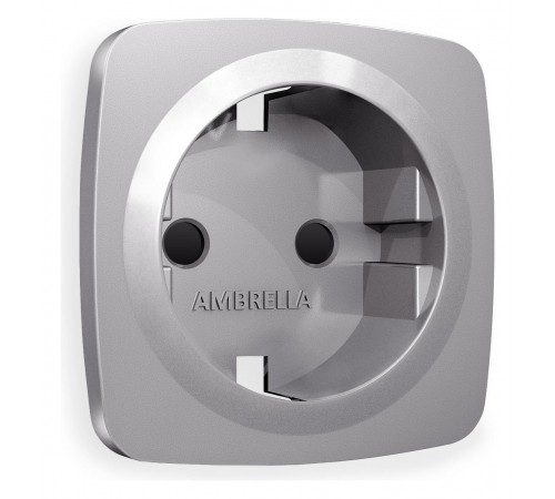 Накладка для розетки с заземлением и со шторками Ambrella Volt OP5070 Quant Накладка для розетки с заземлением и со шторками Ambrella Volt OP5070 Quant
