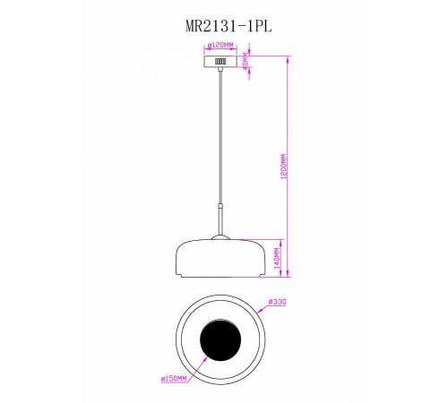 Подвесной светильник MyFar MR2131-1PL Charlie Подвесной светильник MyFar MR2131-1PL Charlie