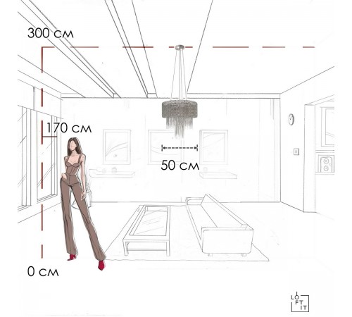 Подвесной светильник Loft it 10406/500 Opera Подвесной светильник Loft it 10406/500 Opera