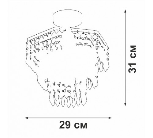 Люстра на штанге Vitaluce V5883-1/1PL V5883 Люстра на штанге Vitaluce V5883-1/1PL V5883