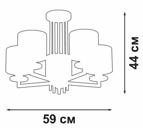 Люстра на штанге Vitaluce V3069-8/5PL V3069 Люстра на штанге Vitaluce V3069-8/5PL V3069