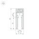 Профиль для стекла Arlight 19193 KLUS-GLASS-56-2000 ANOD