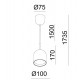Подвесной светильник Italline DE-314 black DE