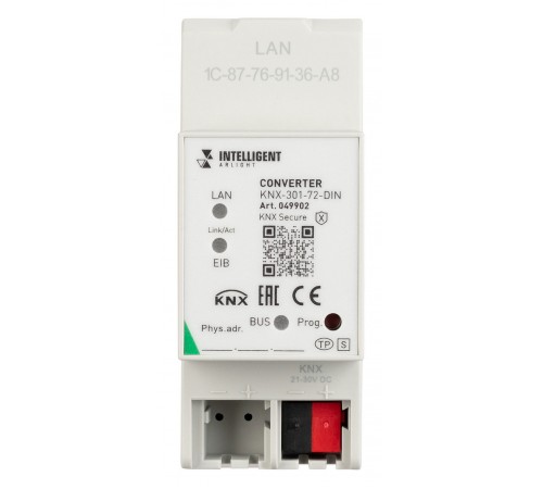 Конвертер KNX-Ethernet Arlight 49902 INTELLIGENT Конвертер KNX-Ethernet Arlight 49902 INTELLIGENT