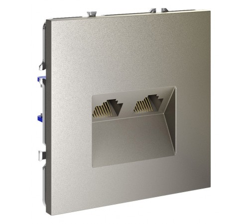 Розетка двойная Ethernet RJ-45 без рамки Voltum VLS060204 S70 Розетка двойная Ethernet RJ-45 без рамки Voltum VLS060204 S70