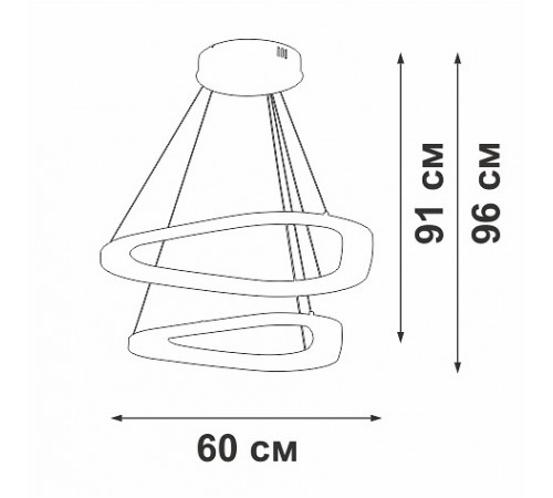 Подвесной светильник Vitaluce V2692-1/2S V2692 Подвесной светильник Vitaluce V2692-1/2S V2692