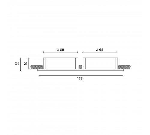 Встраиваемый светильник Hesby Lighting HSBL_0105 Bodo Встраиваемый светильник Hesby Lighting HSBL_0105 Bodo