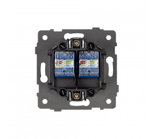 Розетка двойная RJ-12 и Ethernet RJ-45, без рамки Arlight 49854 SCT