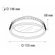 Встраиваемый светильник Italline IT06-6013 black 4000K IT06-6013