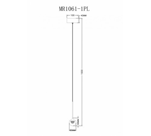 Подвесной светильник MyFar MR1061-1PL Kollins Подвесной светильник MyFar MR1061-1PL Kollins