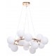 Подвесная люстра LUMINA DECO LDP 6033-15 GD Marsiada