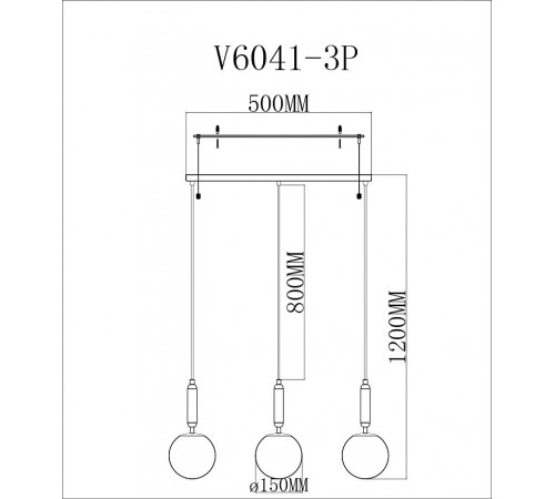 Подвесной светильник Moderli V6041-3P Scrumbel