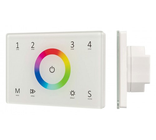 Панель-регулятора цвета RGB сенсорная встраиваемая Arlight 028402 SMART Панель-регулятора цвета RGB сенсорная встраиваемая Arlight 028402 SMART