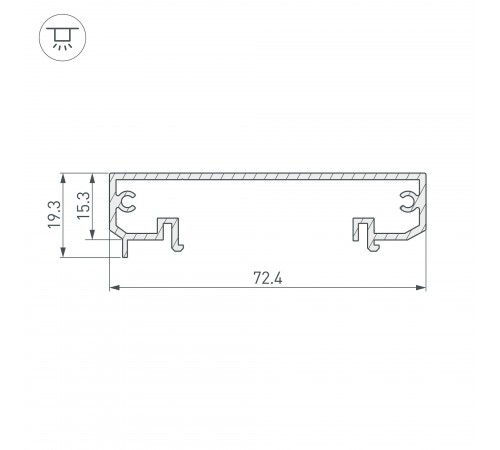 Крепеж Arlight 019883 KLUS-POWER-W70-BASE-2000 ANOD Крепеж Arlight 019883 KLUS-POWER-W70-BASE-2000 ANOD