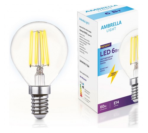 Лампа светодиодная Ambrella Light 204215 G45 Лампа светодиодная Ambrella Light 204215 G45