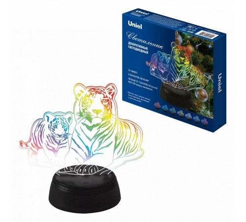 Зверь декоративный ULI-M508 RGB/3AA TIGER FAMILY/BLACK UL-00008403 Зверь декоративный ULI-M508 RGB/3AA TIGER FAMILY/BLACK UL-00008403