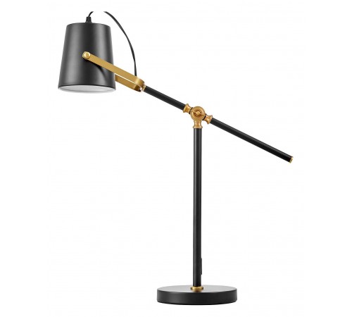 Настольная лампа офисная LUMINA DECO LDT 7733-1 BK+MD FELA Настольная лампа офисная LUMINA DECO LDT 7733-1 BK+MD FELA
