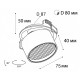 Встраиваемый светильник Italline IT02-009 3000K white IT02-009