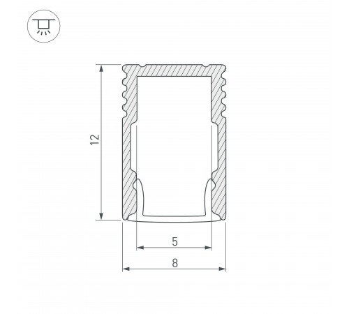 Профиль накладной Arlight 037106 SL-MINI