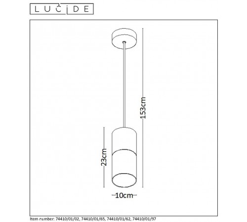 Подвесной светильник Lucide 74410/01/02 Zino Подвесной светильник Lucide 74410/01/02 Zino