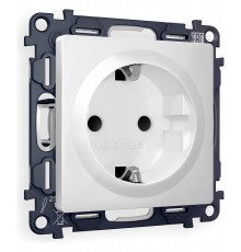 Розетка с заземлением и со шторкой, без рамки Ambrella Volt MA107010 Quant