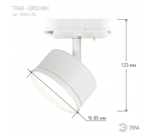 Светильник на штанге Эра TR48 - GX53 WH