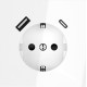 Розетка с заземлением и со шторкой и 2хUSB type A и C, без рамки Voltum VLS040501 S70