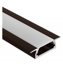 Профиль встраиваемый Arlight 017655 MIC-F-2000 ANOD Brown Deep
