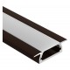 Профиль встраиваемый Arlight 017655 MIC-F-2000 ANOD Brown Deep