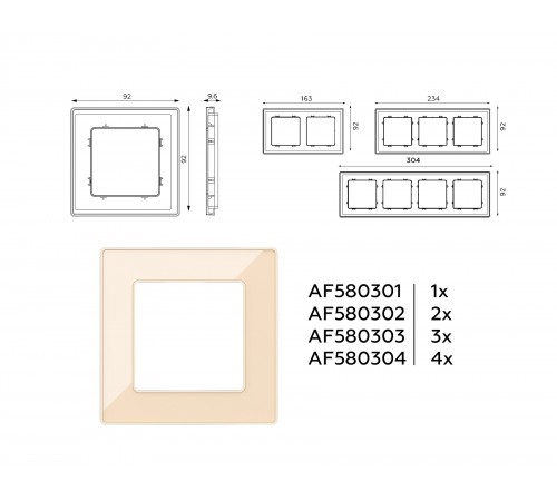 Рамка на 2 поста Ambrella Volt AF580302 Arctic Рамка на 2 поста Ambrella Volt AF580302 Arctic