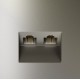 Розетка двойная Ethernet RJ-45 без рамки Voltum VLS060204 S70